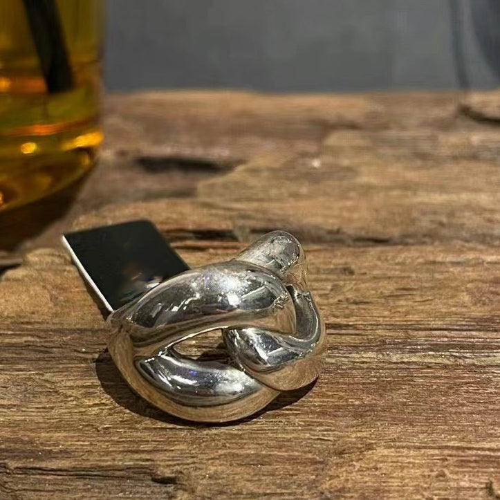925 CROSS KNOT RING