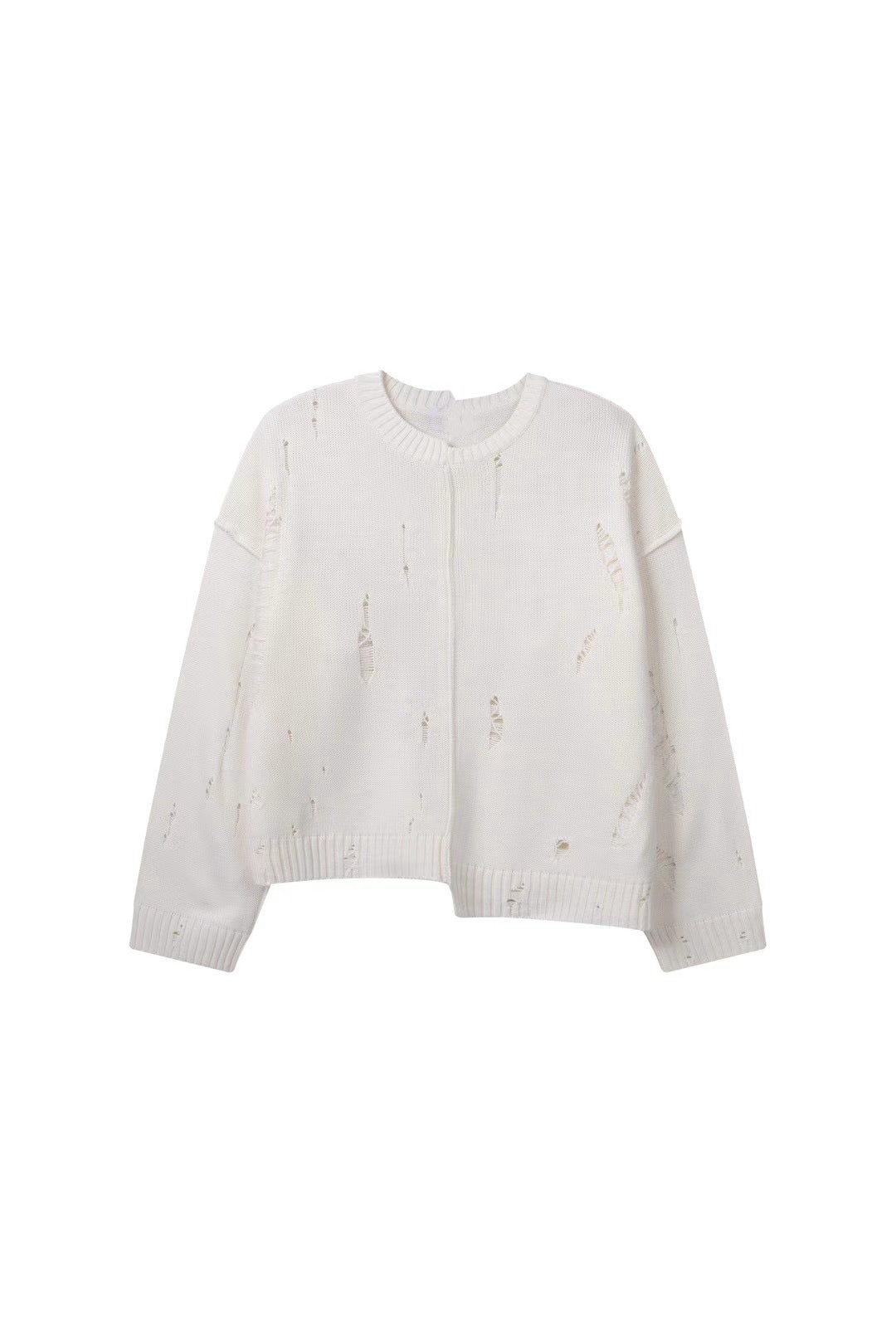 CENTRE SEAM DISTRESS KNIT