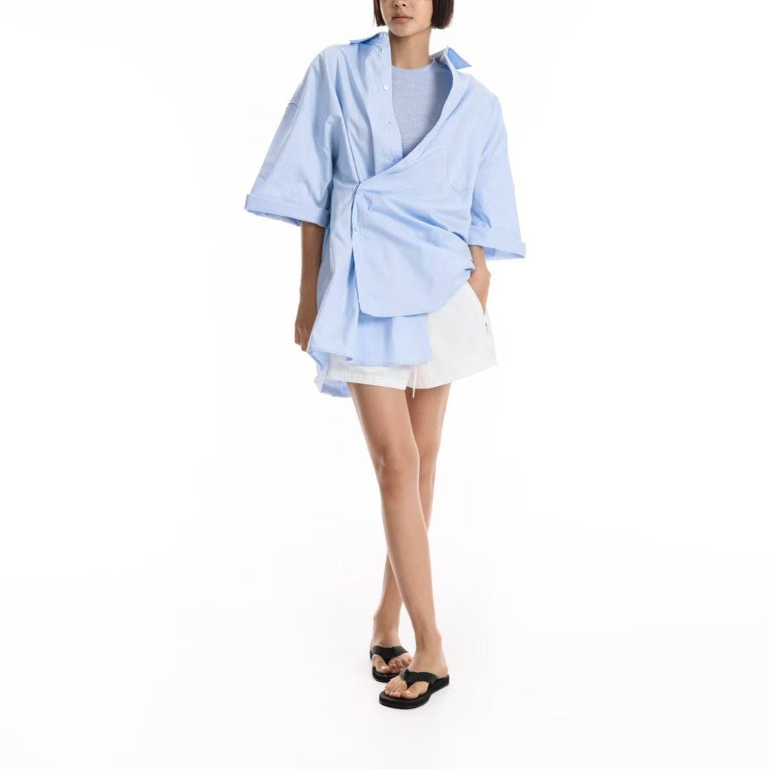 ICE BLUE BOYFRIEND SHIRT