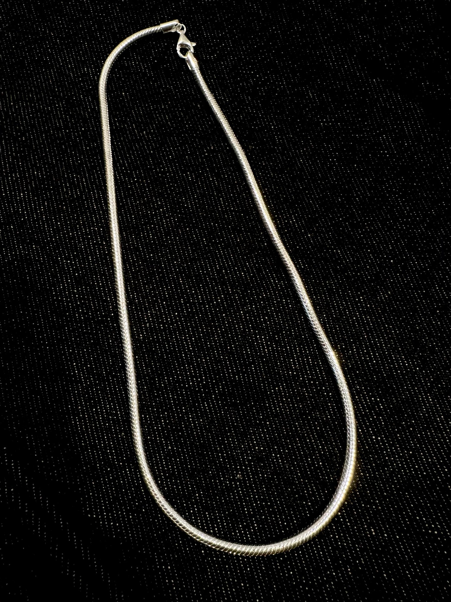 925 TUBE BONE CHAIN NECKLACE