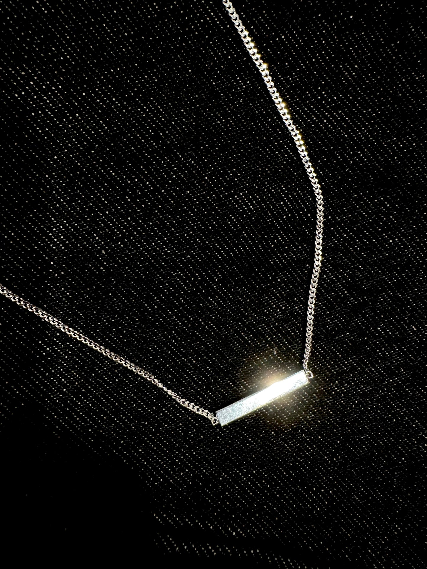 925 RECTANGLE CHAIN NECKLACE