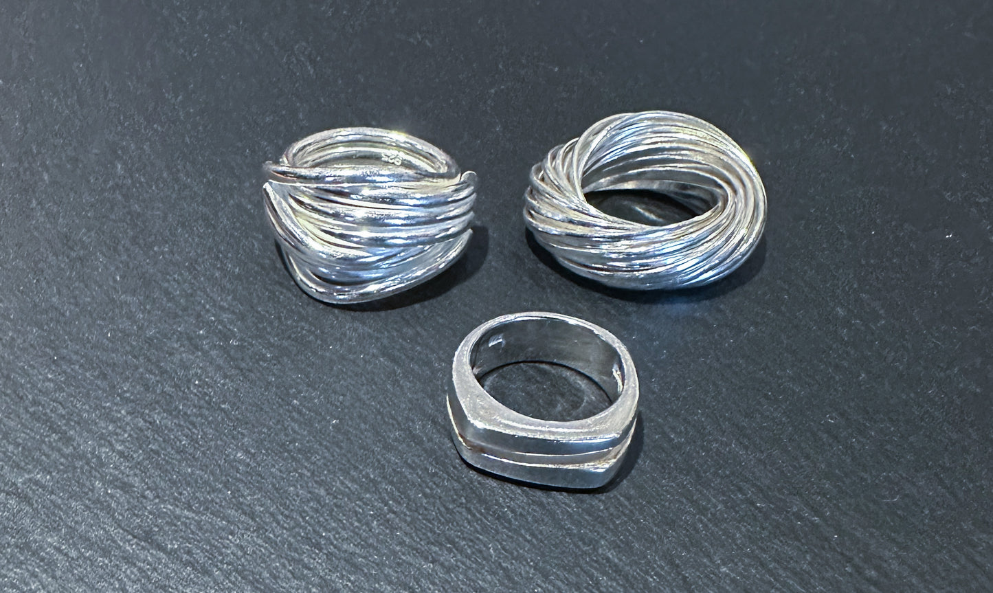 HANDMADE 925 IRREGULAR RING