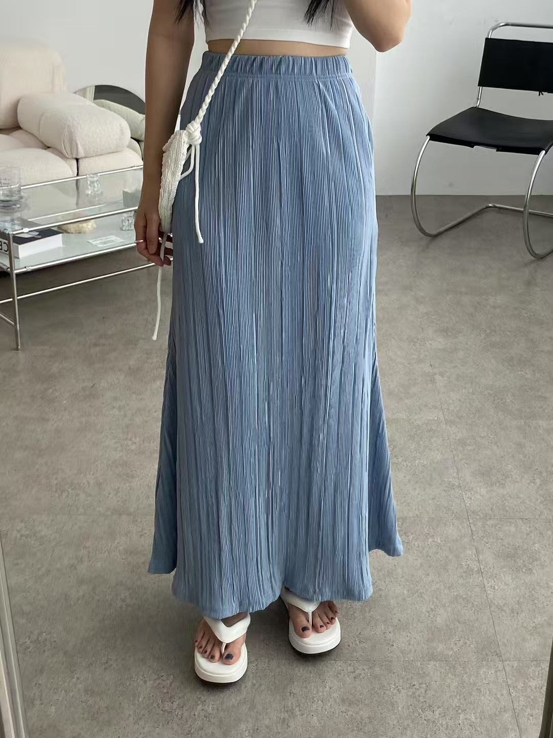 STRETCHY RIBBED SKIRT