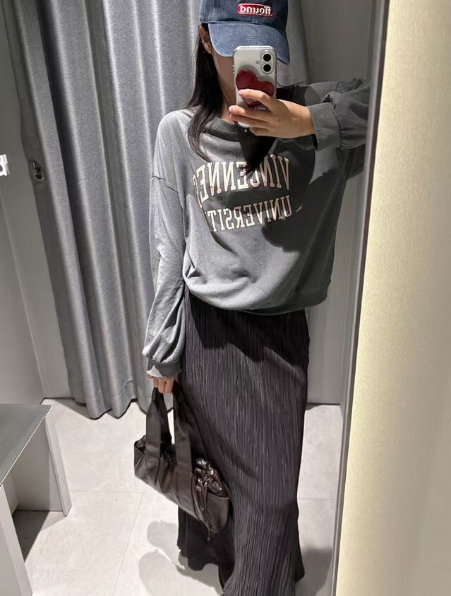 STRETCHY RIBBED SKIRT