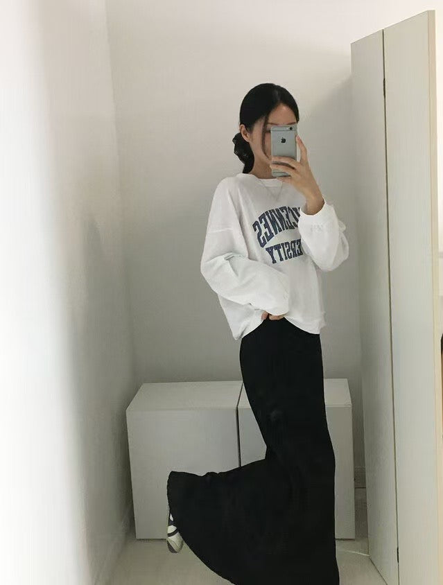 STRETCHY RIBBED SKIRT