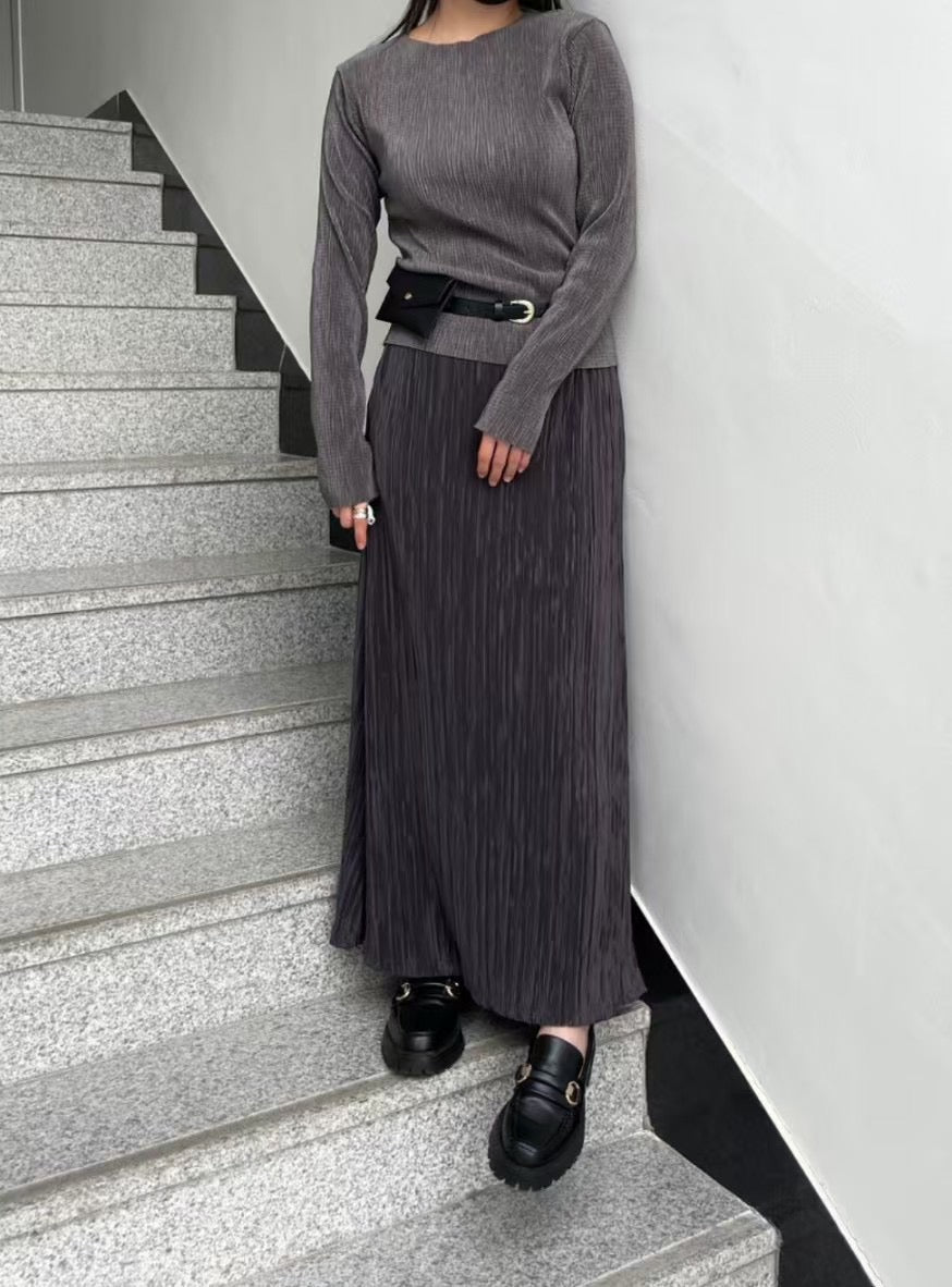 STRETCHY RIBBED SKIRT
