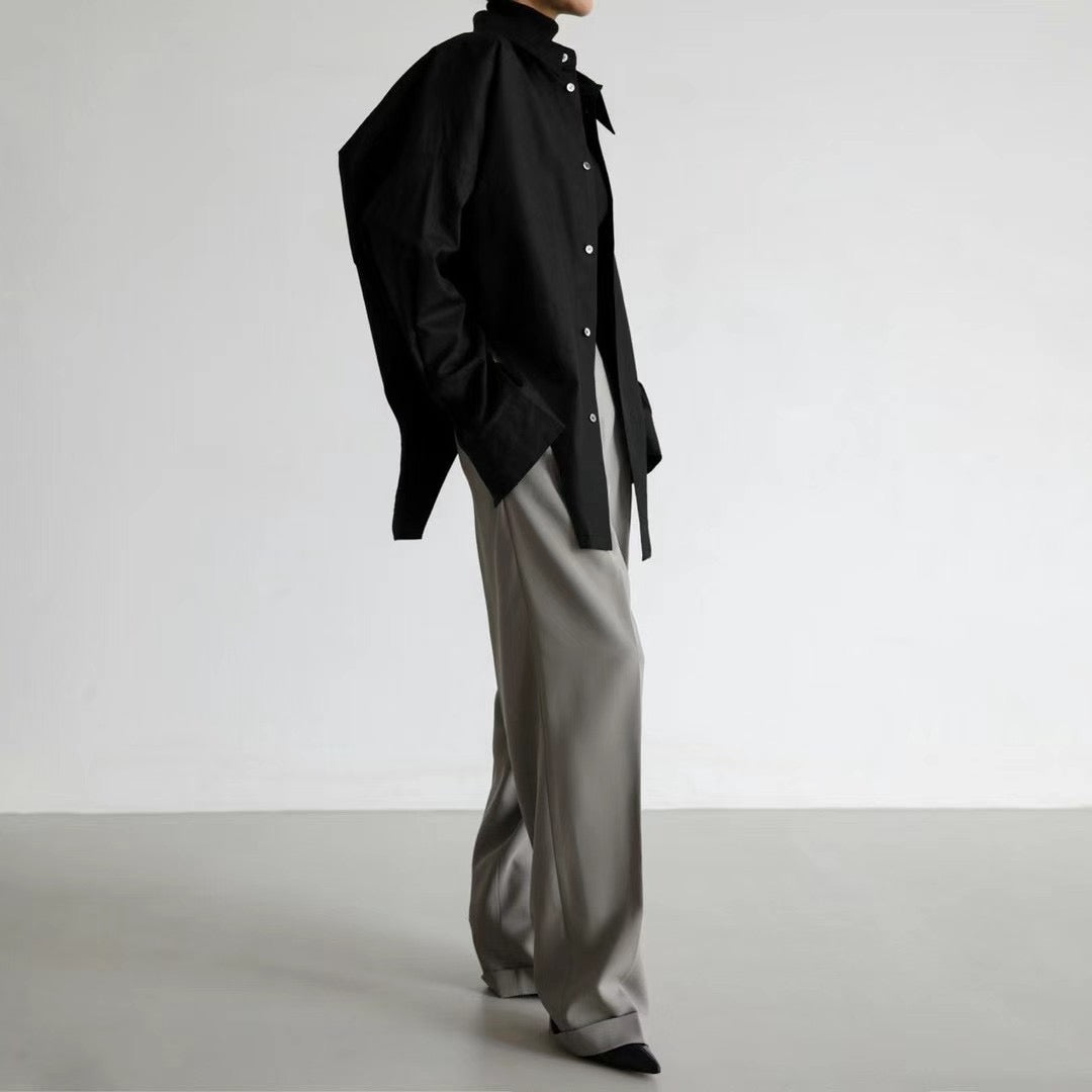 V SHAPE OVERSIZE SHIRT