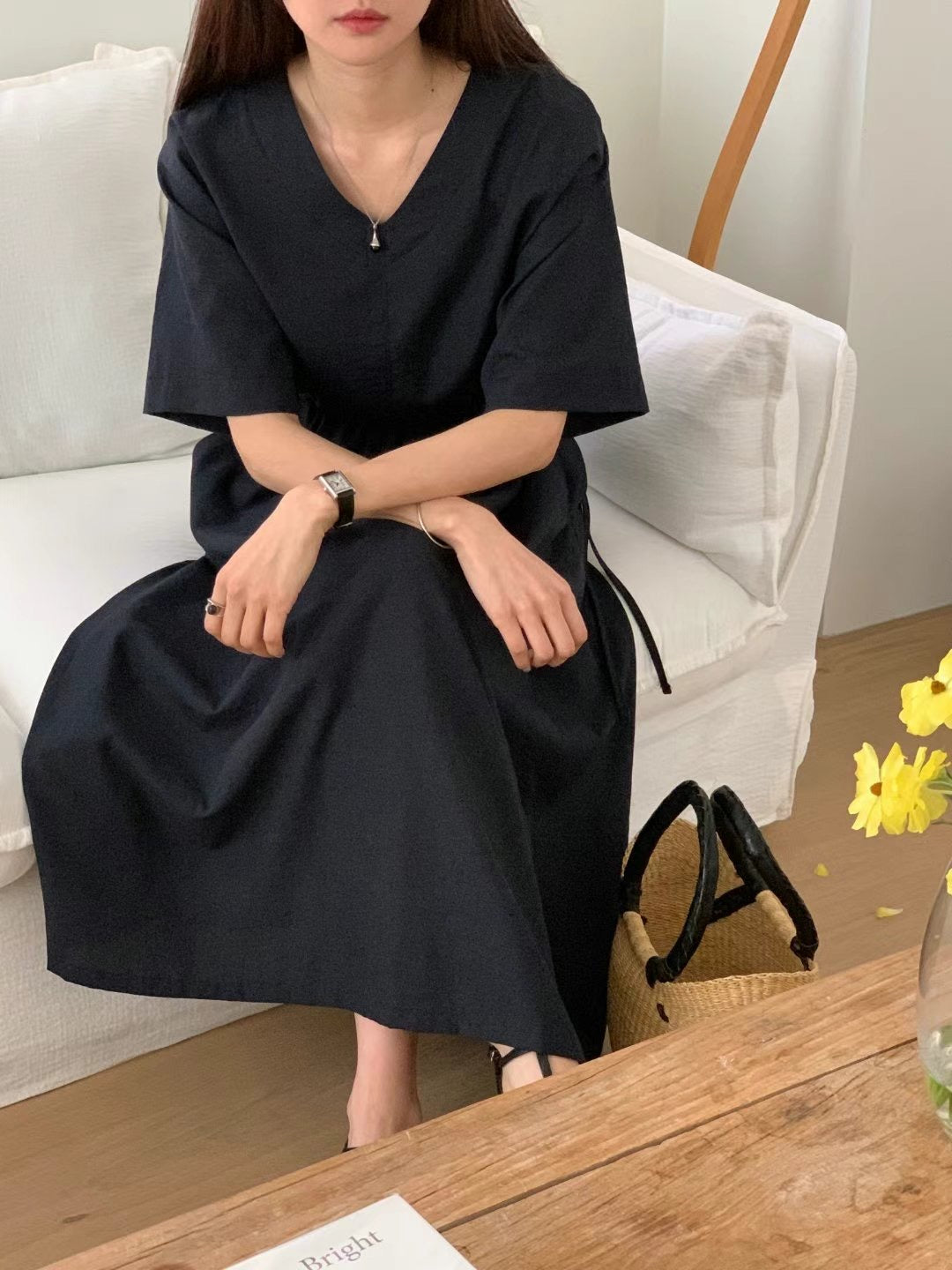 CASUAL CHARM MIDI DRESS