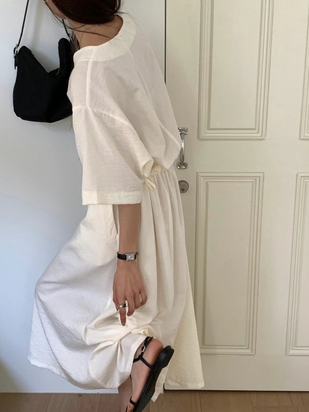 CASUAL CHARM MIDI DRESS