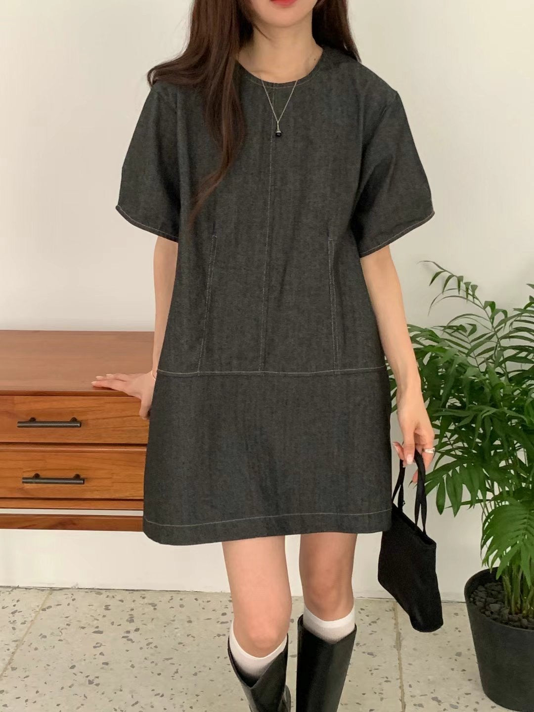 DENIM COMFORT BLEND ONE PIECE