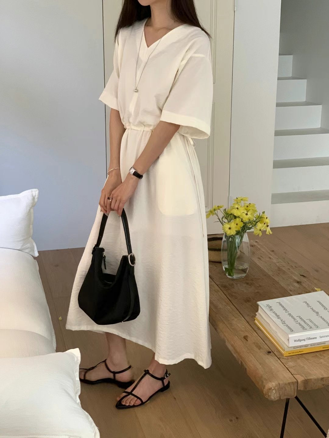 CASUAL CHARM MIDI DRESS