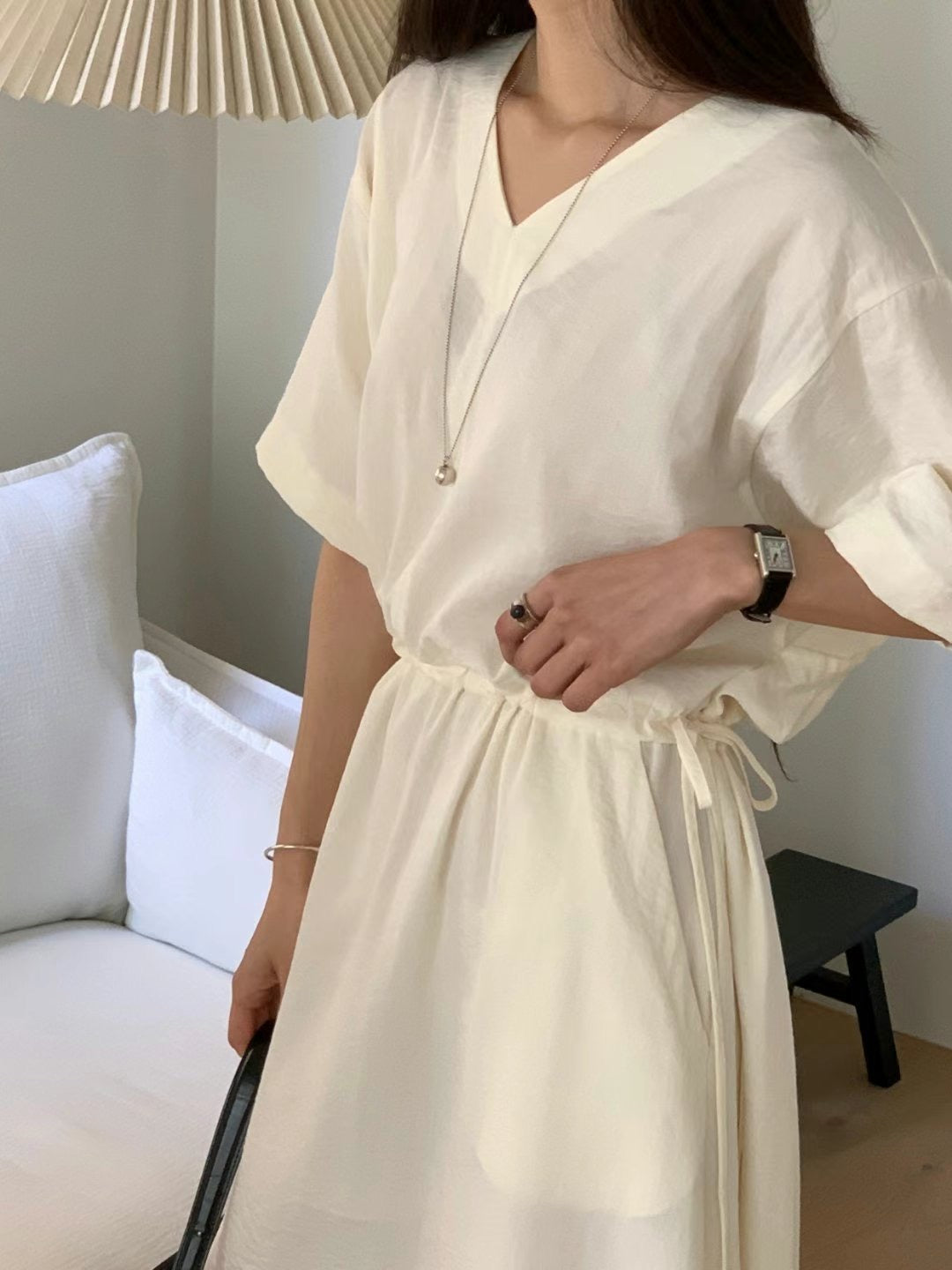 CASUAL CHARM MIDI DRESS