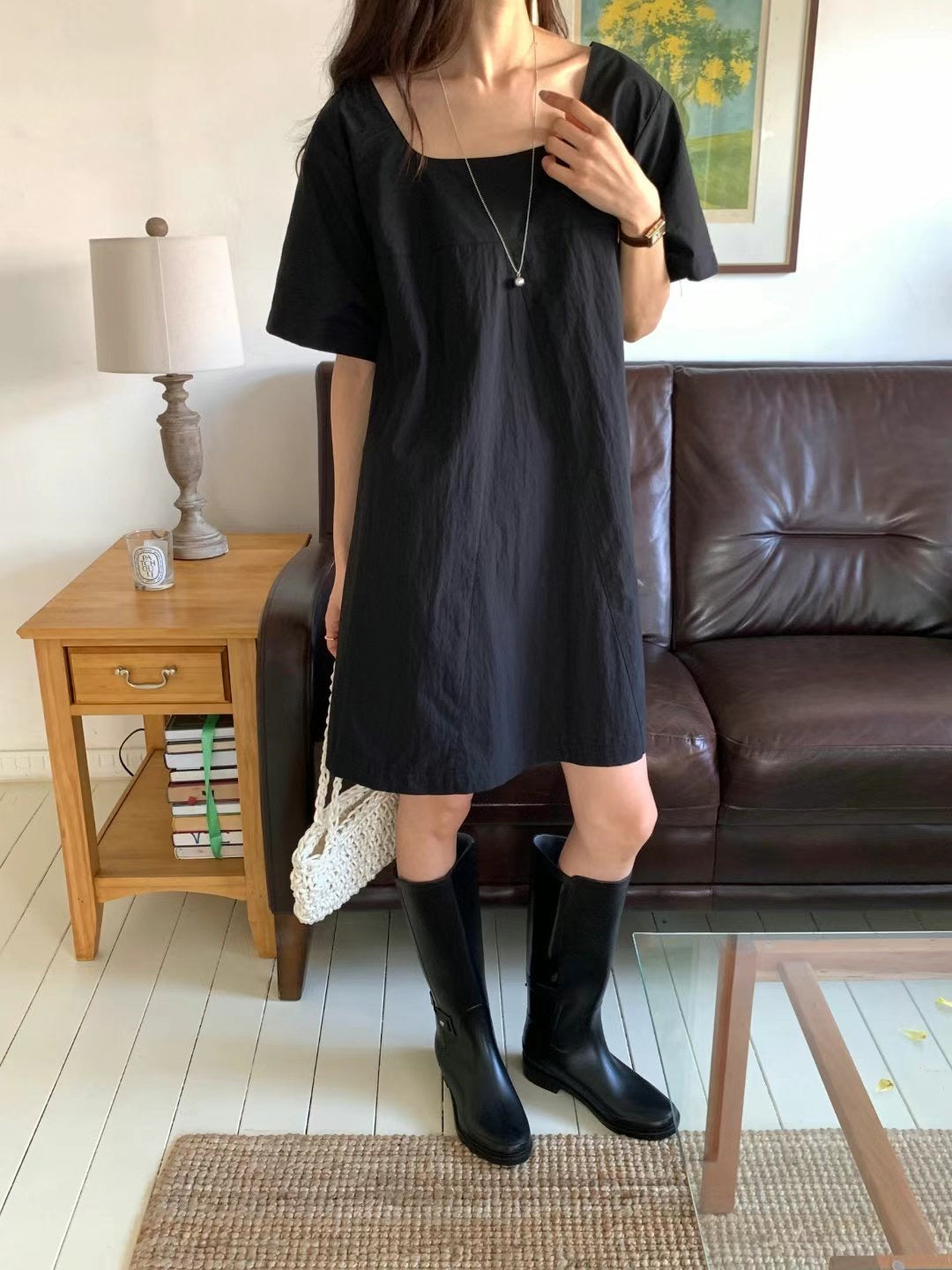 CASUAL CHARM MIDI DRESS