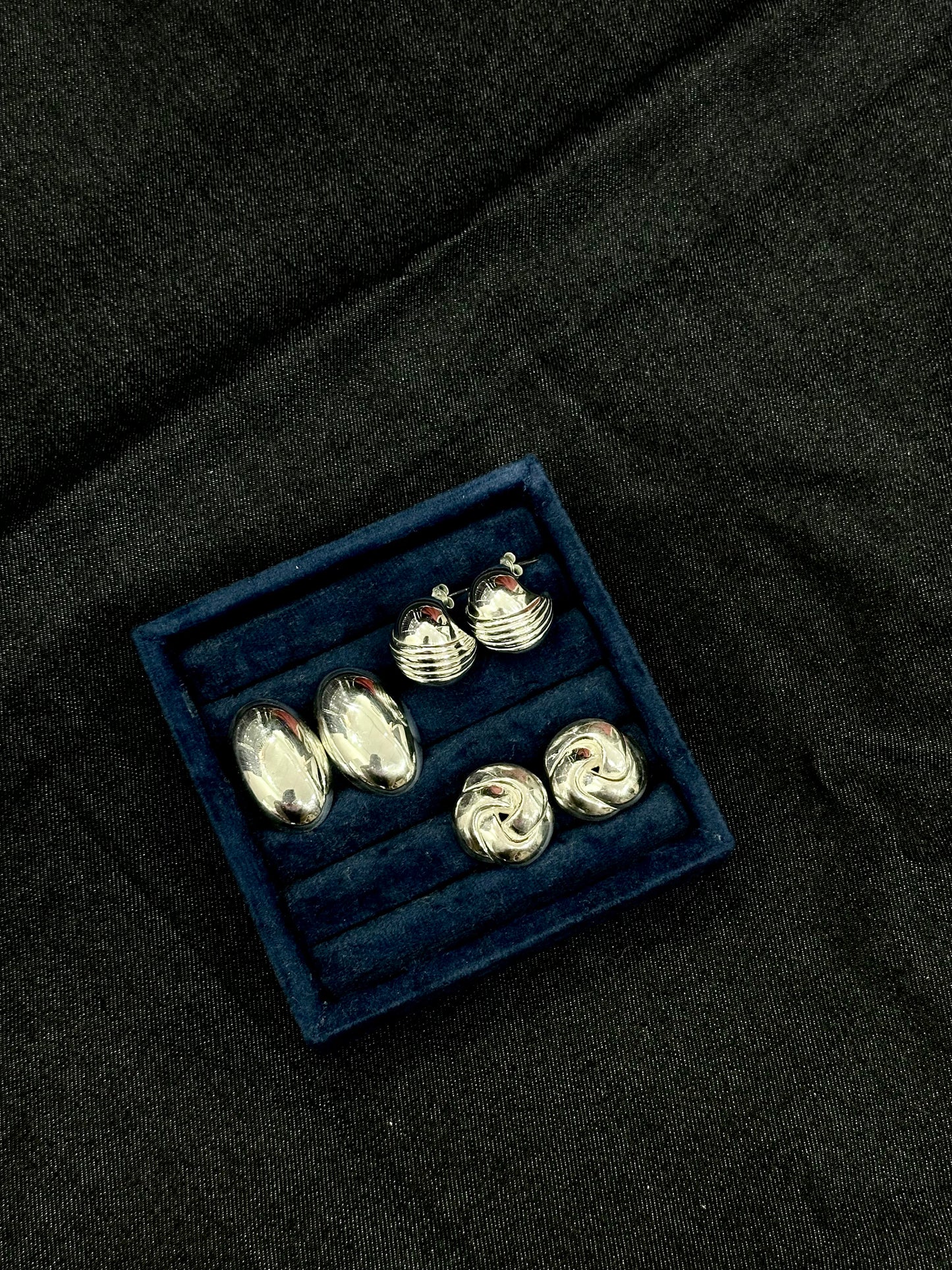 925 POLISHED OVAL EARRINGS