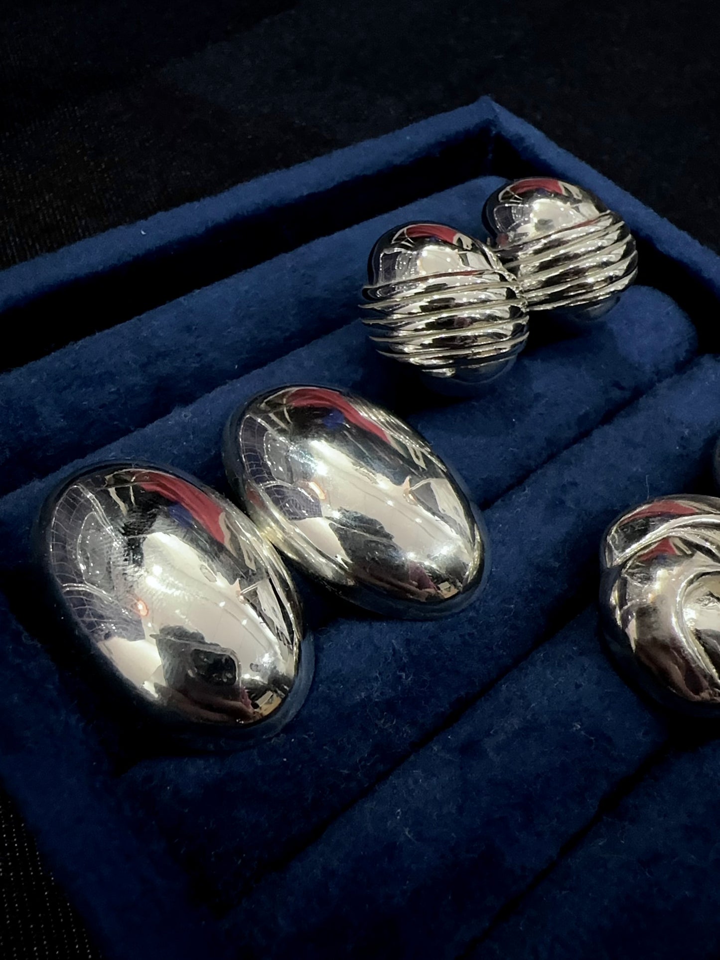 925 POLISHED OVAL EARRINGS