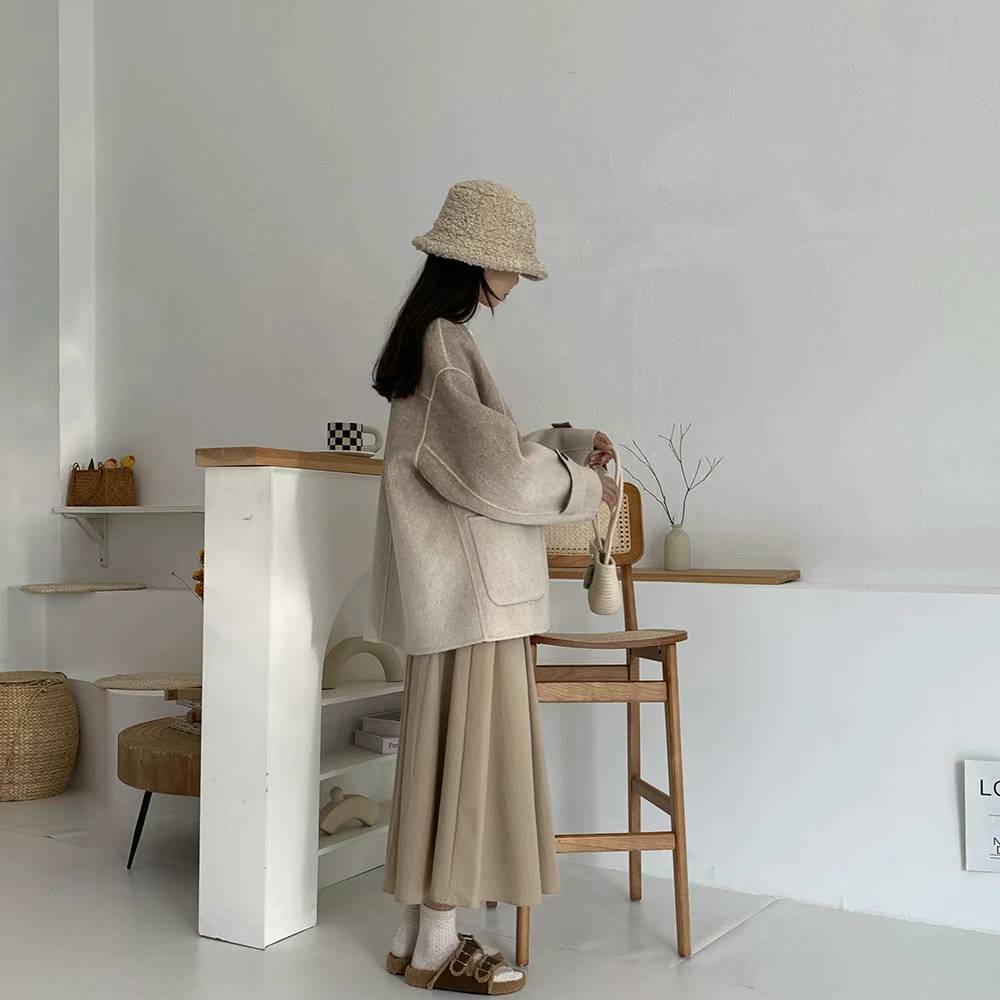 OMBRE FINE WOOL COAT