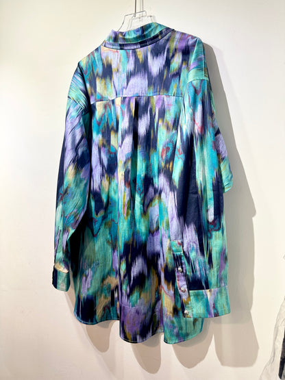 • FUSSY MADE • WATERCOLOR ABSTRACT SHIRT