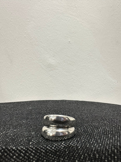 925 CHUNKY DOUBLE BOLD RING