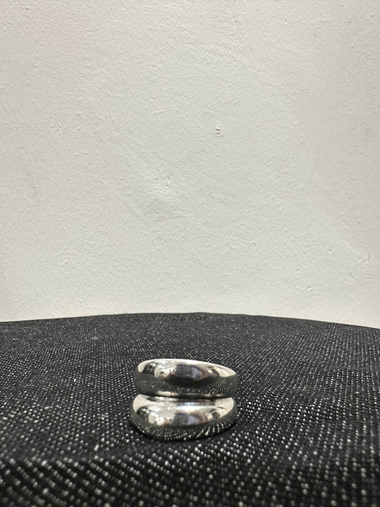 925 CHUNKY DOUBLE BOLD RING