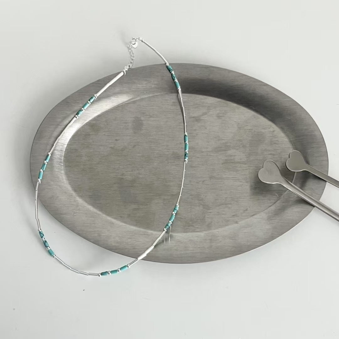 925 TINY TURQUOISE NECKLACE