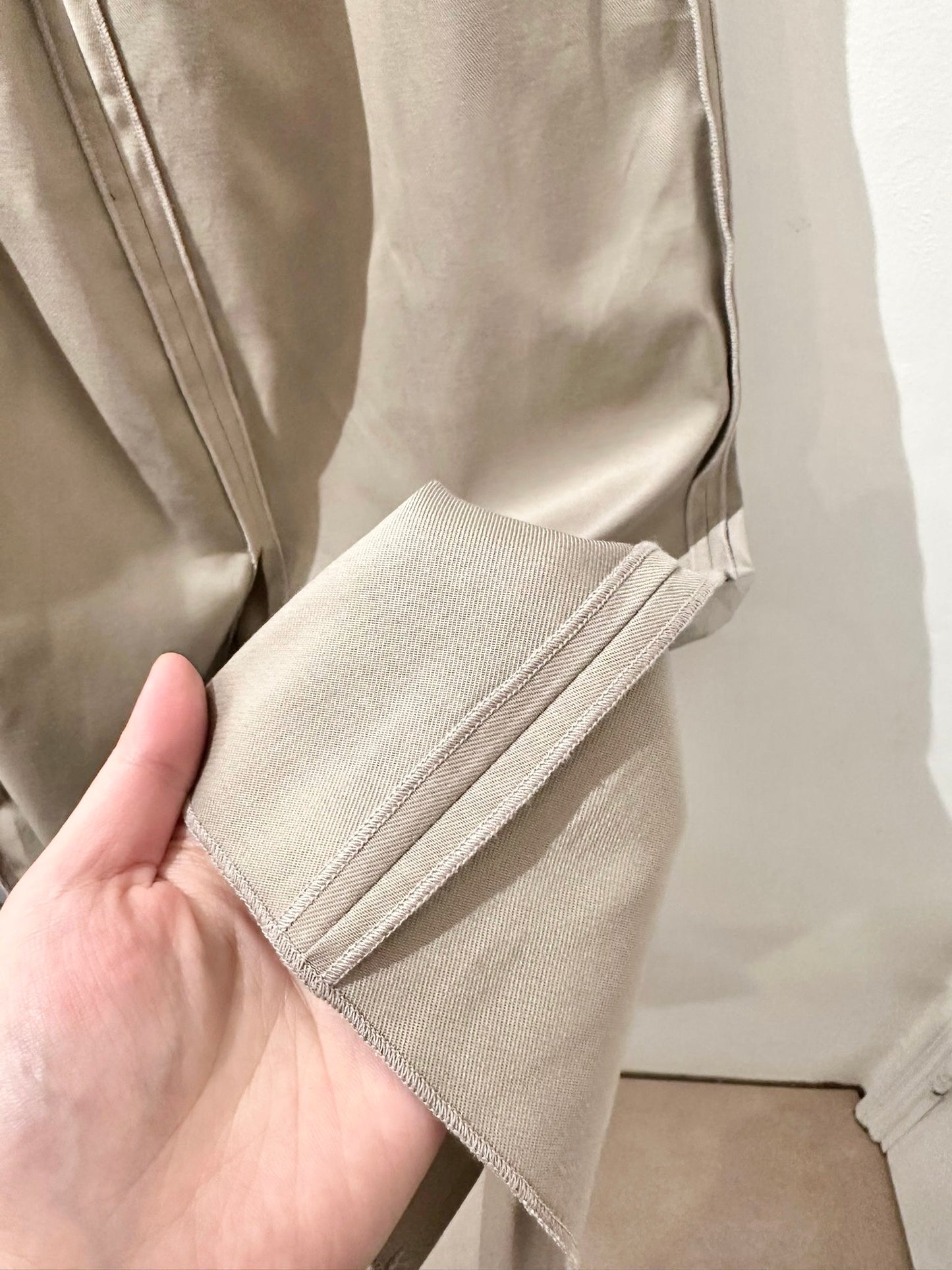 • FUSSY MADE • 2WAY SLENDER SKIRT - DUSKY TAUPE