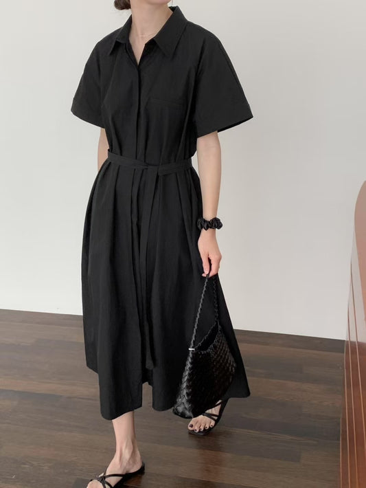 SHORT SLEEVES DRESS