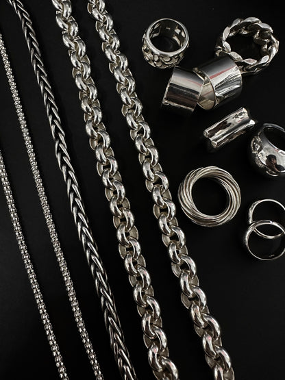 HANDMADE 925 CIRCLE LINK NECKLACE