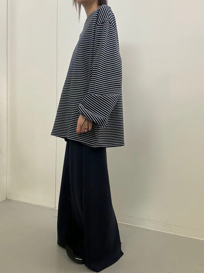 OVERSIZE STRIPE COTTON TEE