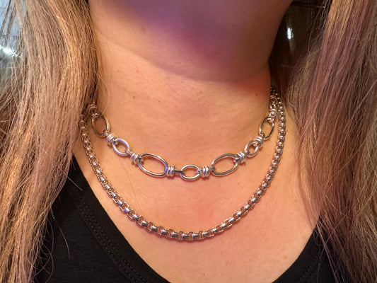 925 OVAL LINK NECKLACE