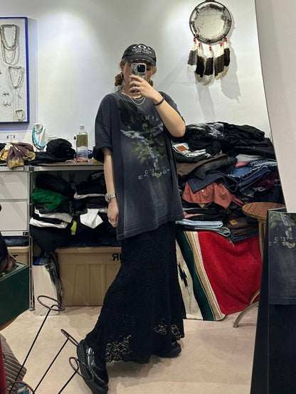 LACE TIDE WAVY SKIRT