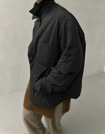 PADDED SHIRT-STYLE DOWN JACKET