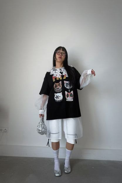 ROCK N ROLL CAT TEE