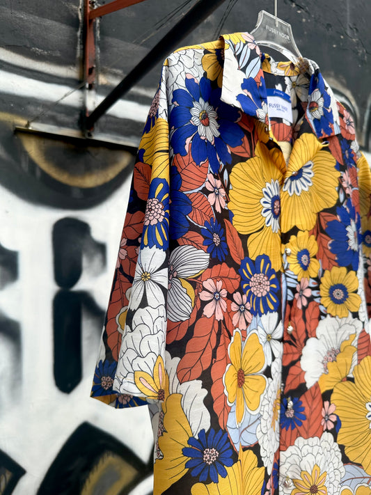 • FUSSY MADE • BOHO FLORAL PRINTED SHIRT