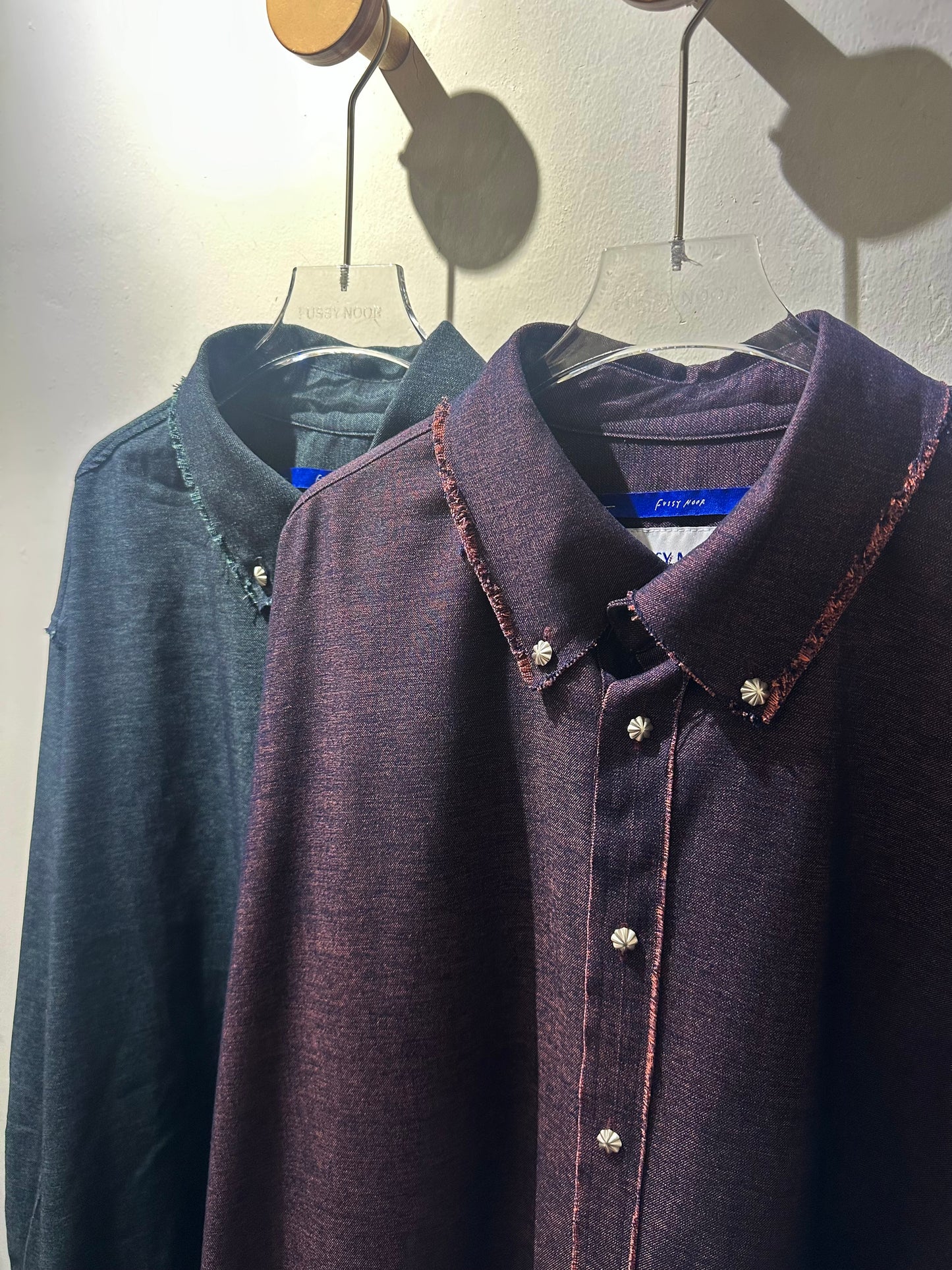 • FUSSY MADE • MARLED IMITATION DENIM SHIRT