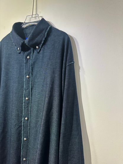 • FUSSY MADE • MARLED IMITATION DENIM SHIRT