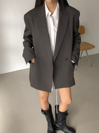 DOUBLE BREASTED STRUCTURED BLAZER