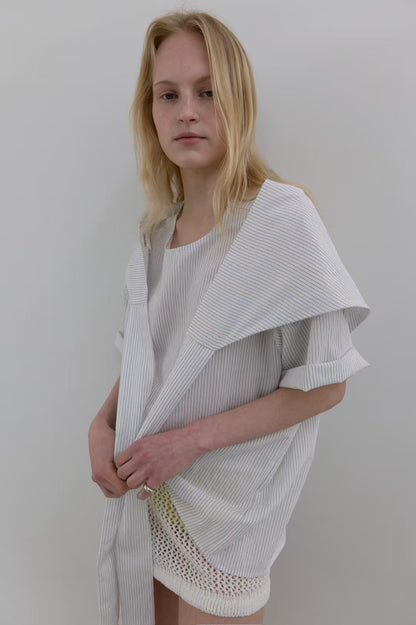 TRIANGLE SHAWL BLOUSE