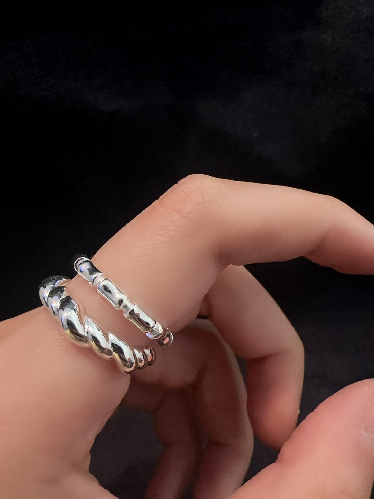 925 BAMBOO LOOP RING
