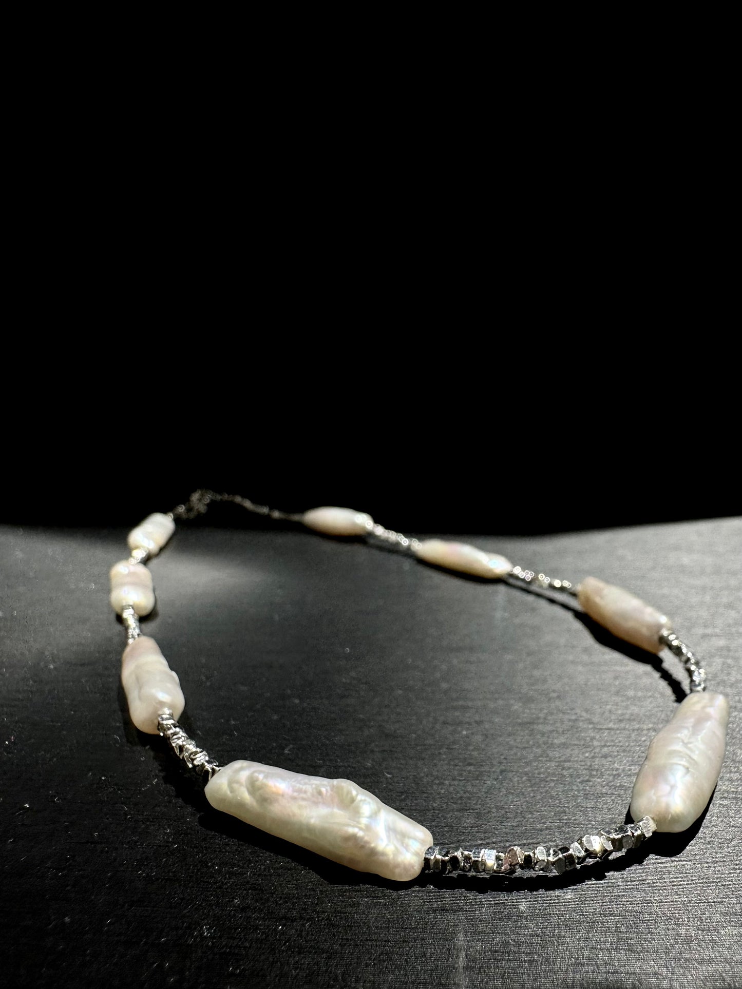 925 LONG FRESHWATER PEARL MIX NECKLACE
