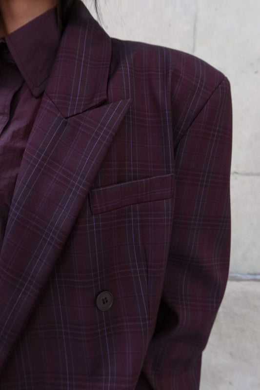 HARMONY CHECKED BLAZER