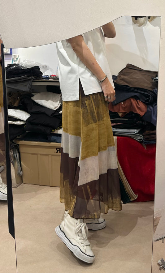 SUNSET SYMPHONY MESH SKIRT