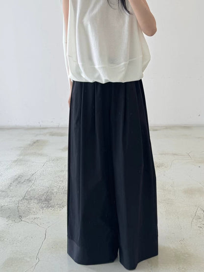DEEP CUFF WIDE LEG PANTS