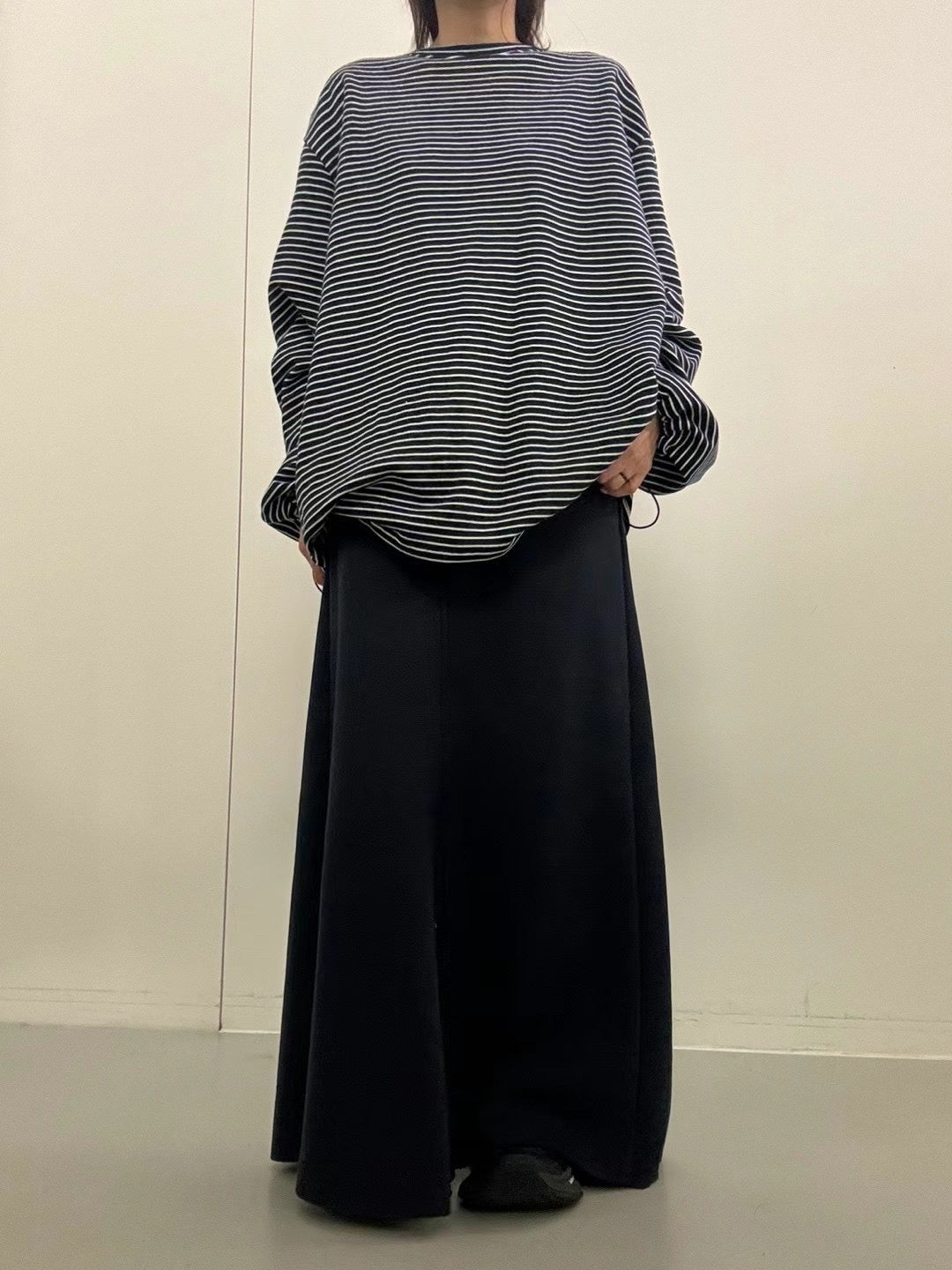 OVERSIZE STRIPE COTTON TEE