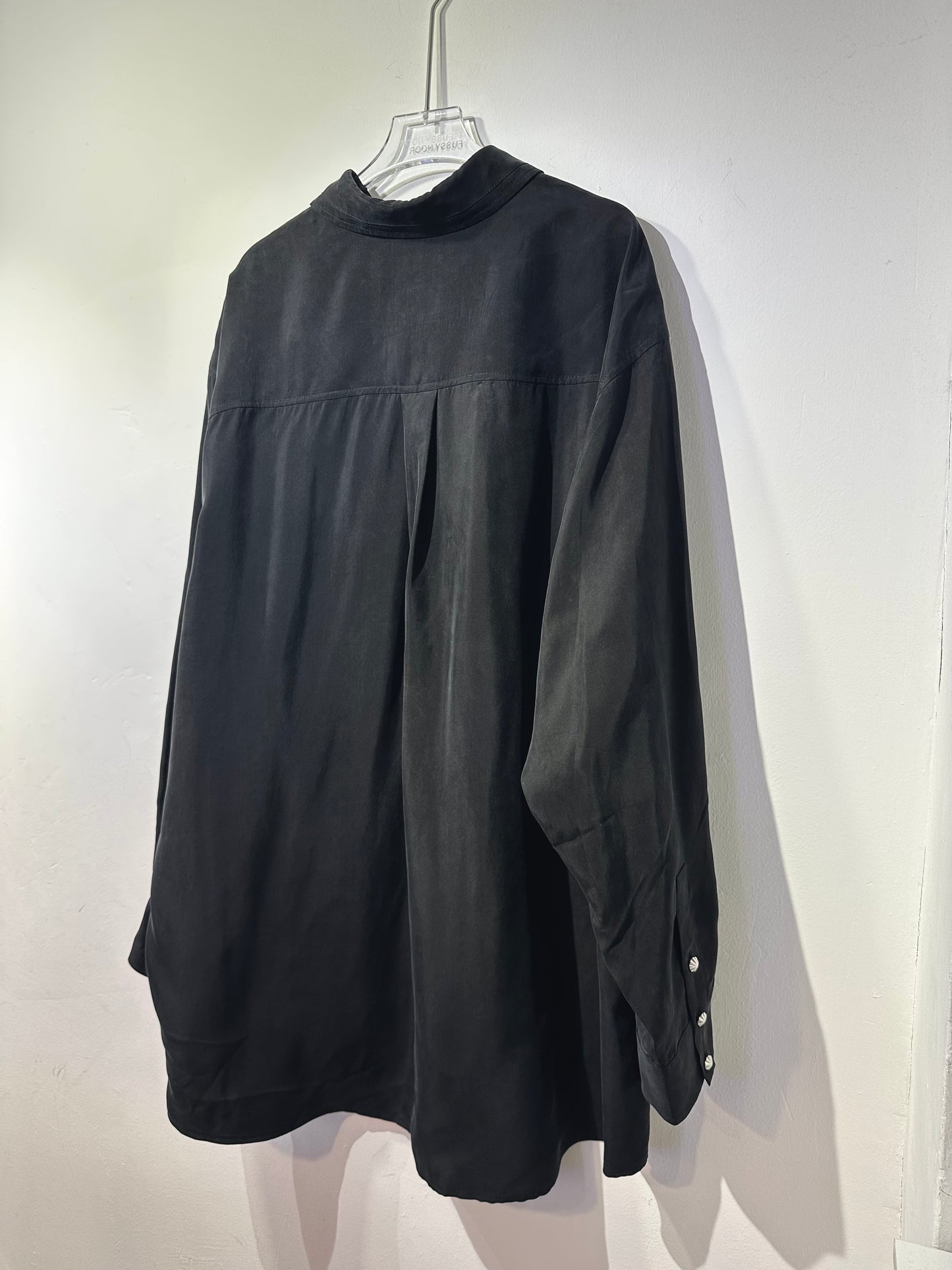 • FUSSY MADE • INK BLACK CUPRO SHIRT