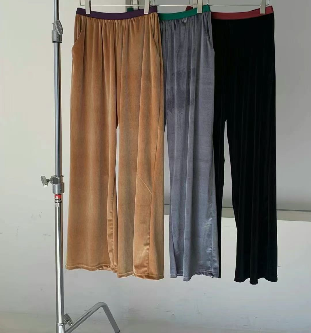 COLOUR VELVET PANTS