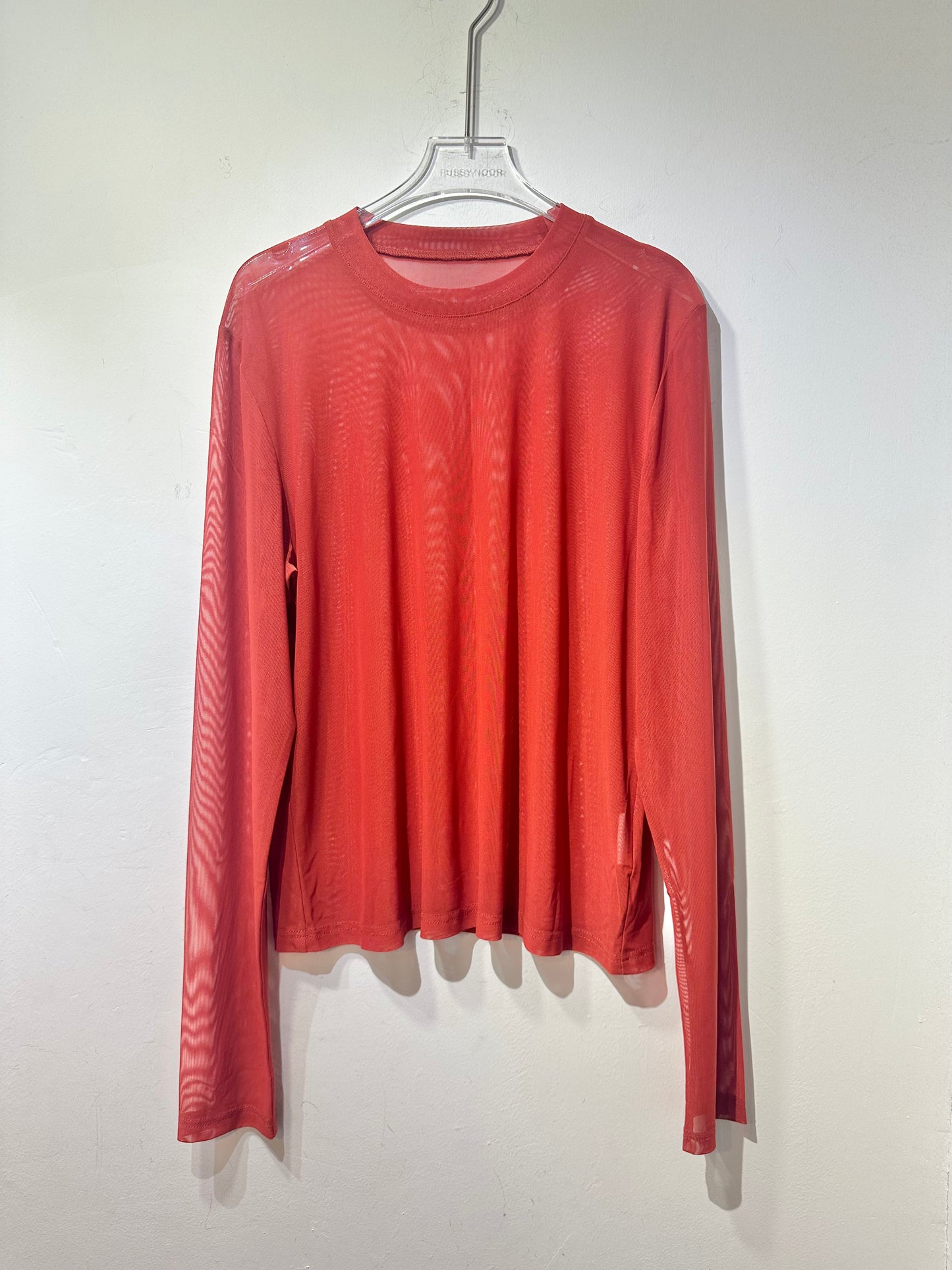 • FUSSY MADE • SHEER MESH TOP