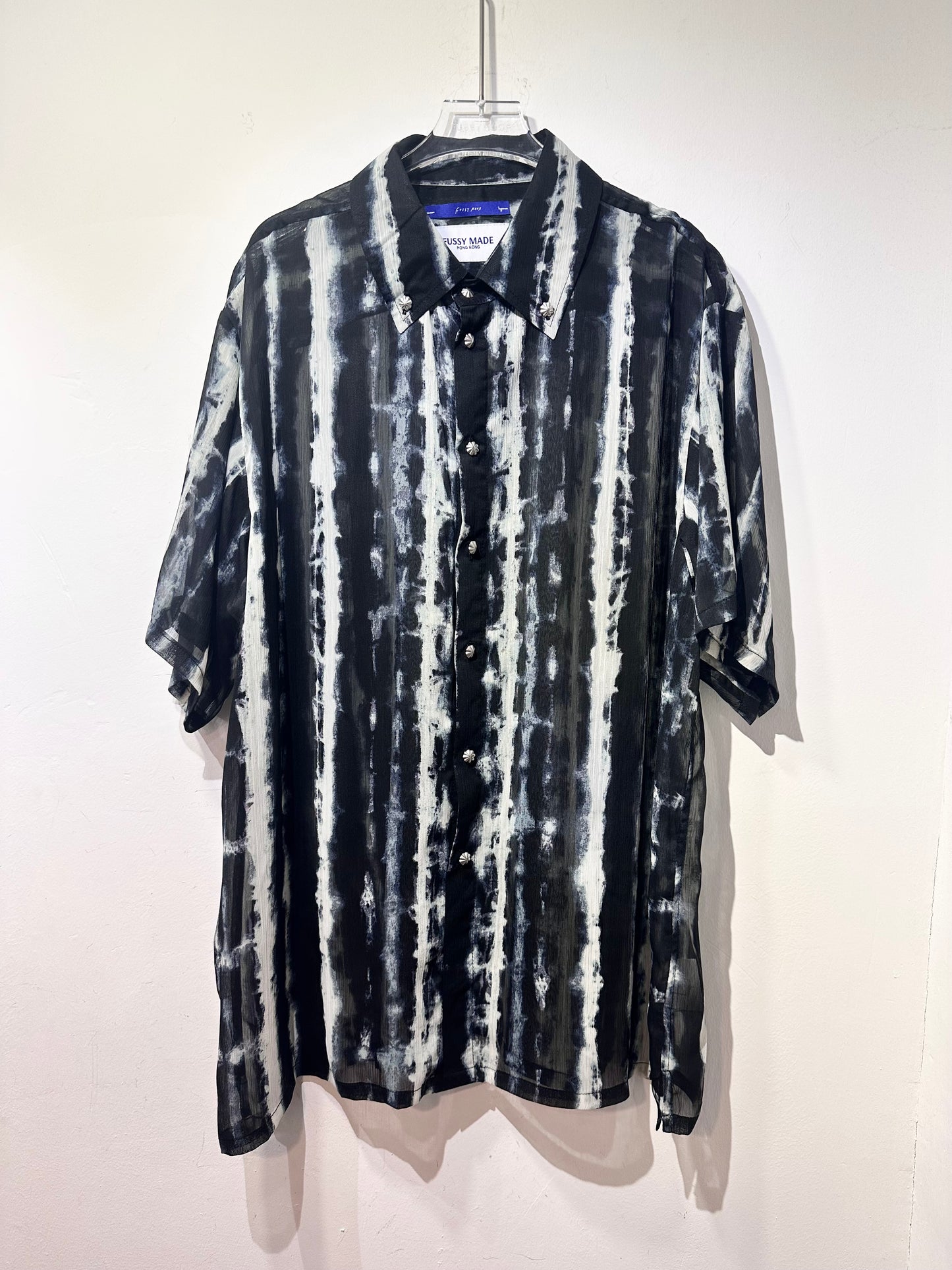 • FUSSY MADE • INK DYE PRINTED SHEER SHIRT