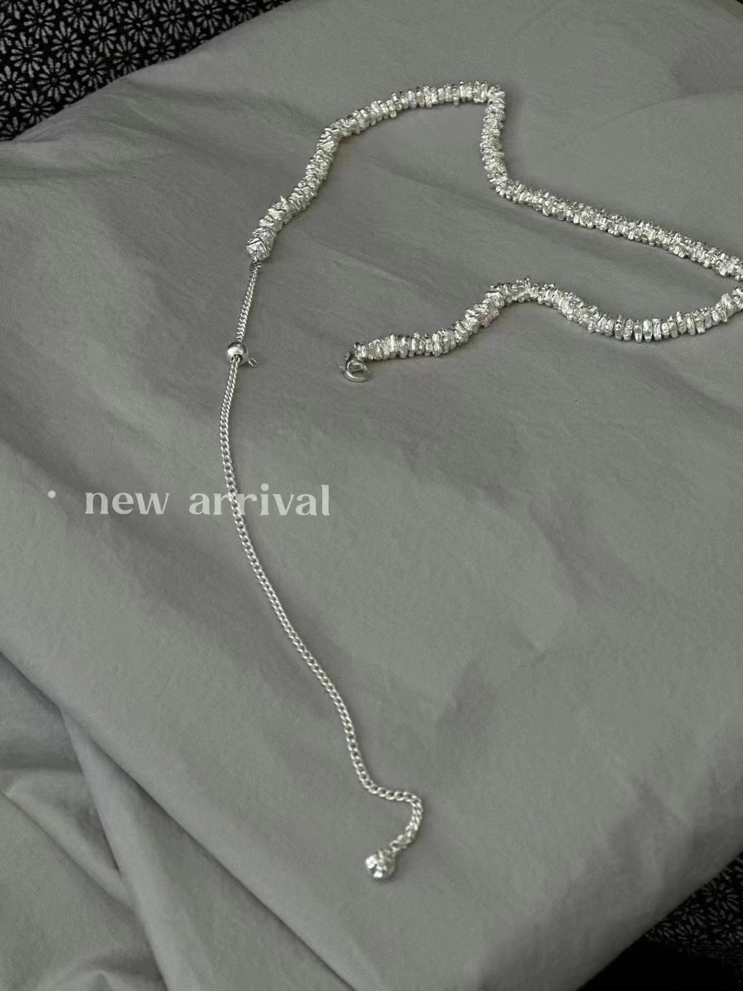 925 IRREGULAR SILVER STONE NECKLACES