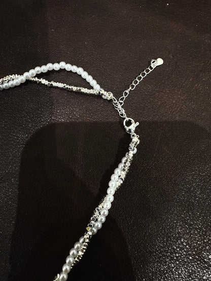 925 PEARLY TWIST BEADS NECKLACE