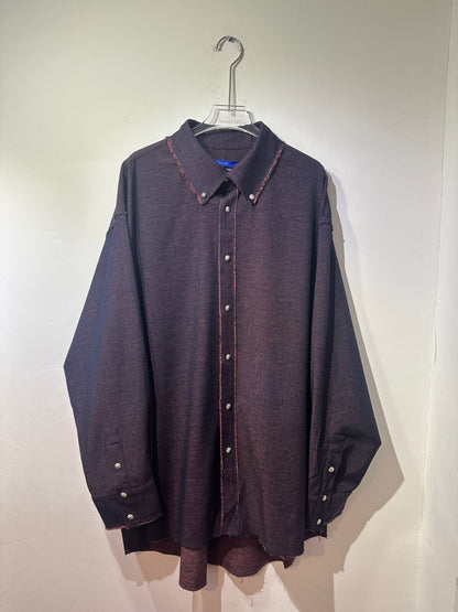 • FUSSY MADE • MARLED IMITATION DENIM SHIRT